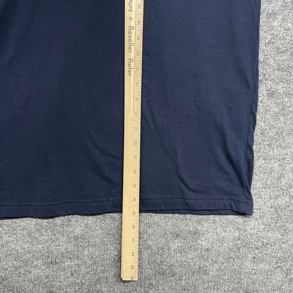 Great Northwest Henley Shirt Mens Large Navy Blue Long Sleeve Cotton Outdoor - Picture 7 of 8